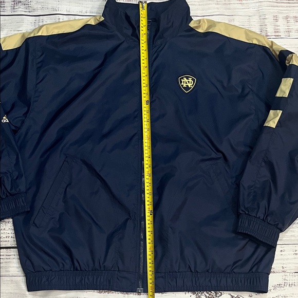 Vintage Adidas Notre Dame Fighting Irish Windbreaker Jacket Mens 2XL - Picture 3 of 9